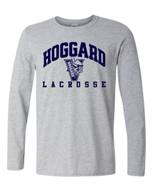 Hoggard Lacrosse Sport Grey Long Sleeved Soft Cotton T-Shirt - Order due date Monday, November 20, 2023